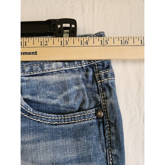 BE ROCK FOR EXPRESS Jeans Women's 28 (30x31.5) Blue Low-Rise Skinny Denim GUC - Picture 9 of 12